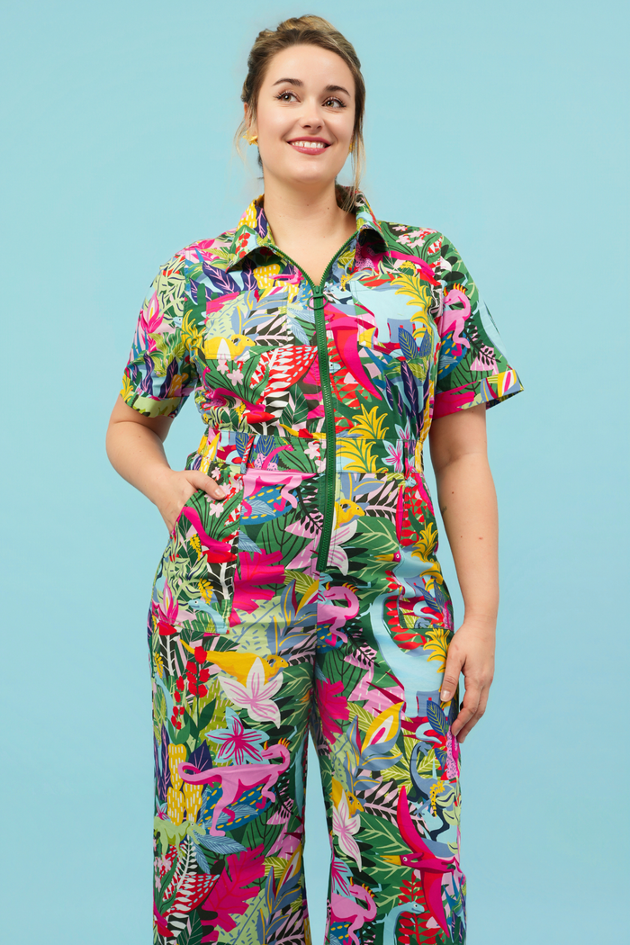 Dino Party Jumpsuit - Cropped Fit