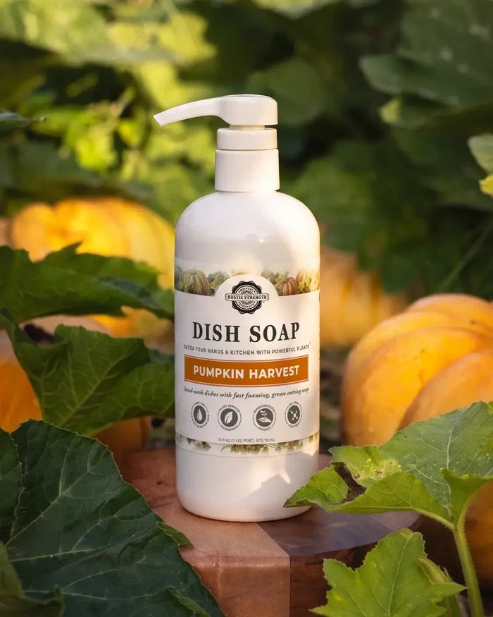 Rustic Strength, Dish Soap, 16 oz Plastic, Pumpkin Harvest