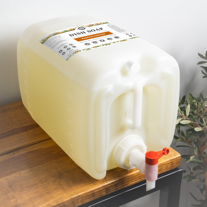 Rustic Strength, Dish Soap,5 Gallon Eco Jug with Spout, Pumpkin Harvest