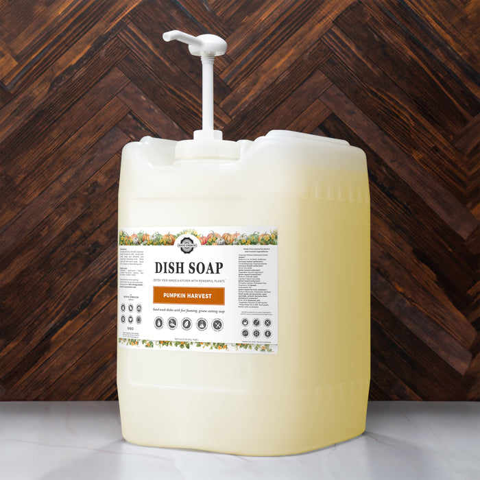 Rustic Strength, Dish Soap, 5 Gallon Eco Jug with Pump, Pumpkin Harvest