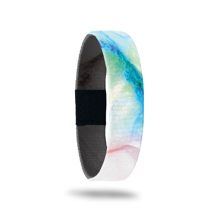 Outside Design of Do What You Love: white background with pink, green, and blue watercoloring over