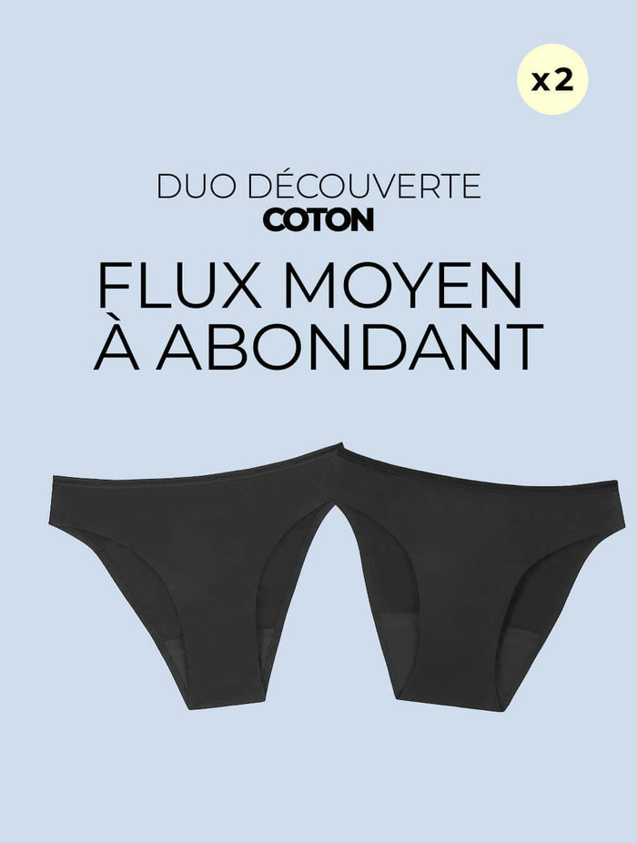 Duo Découverte Coton - Flux moyen à abondant