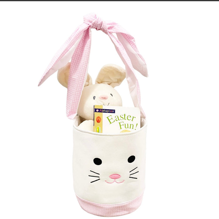 Easter Basket Pink Seersucker