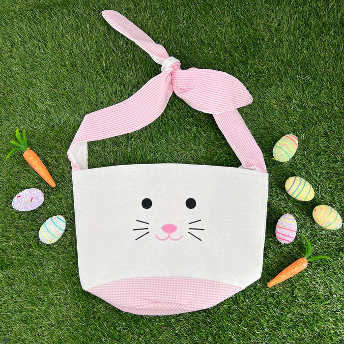 Easter Basket Pink Seersucker