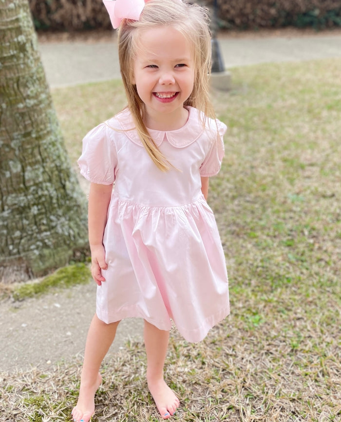 Easter Chick Embroidered and Smocked 2 Piece Dress