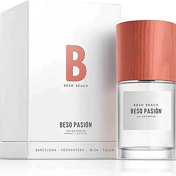 Parfum de niche Beso Pasión Beso Beach - Eau de Parfum unisexe hespéridée figue cèdre - Fragrance exclusive méditerranéenne - Collection limitée parfumerie artisanale espagnole