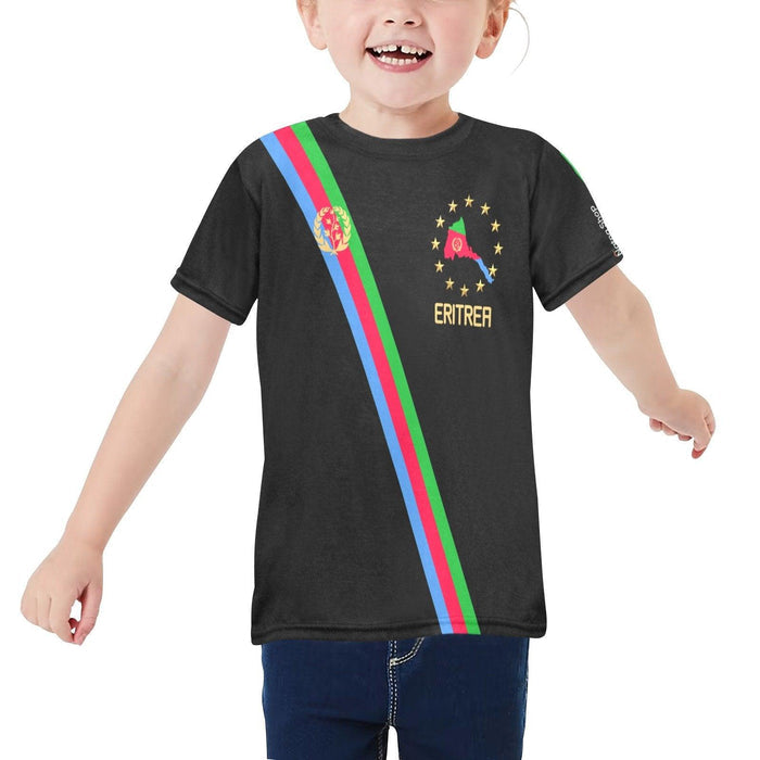 Eritrea Proud Kid Little Girls' Crew Neck T-Shirt - Natna Shop