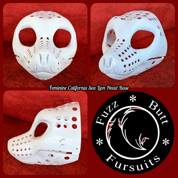 Feminine California Sea Lion Head Base