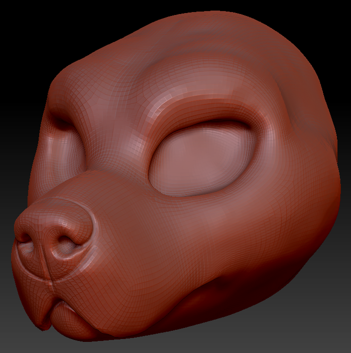 Feminine Canary Mastiff Head Base