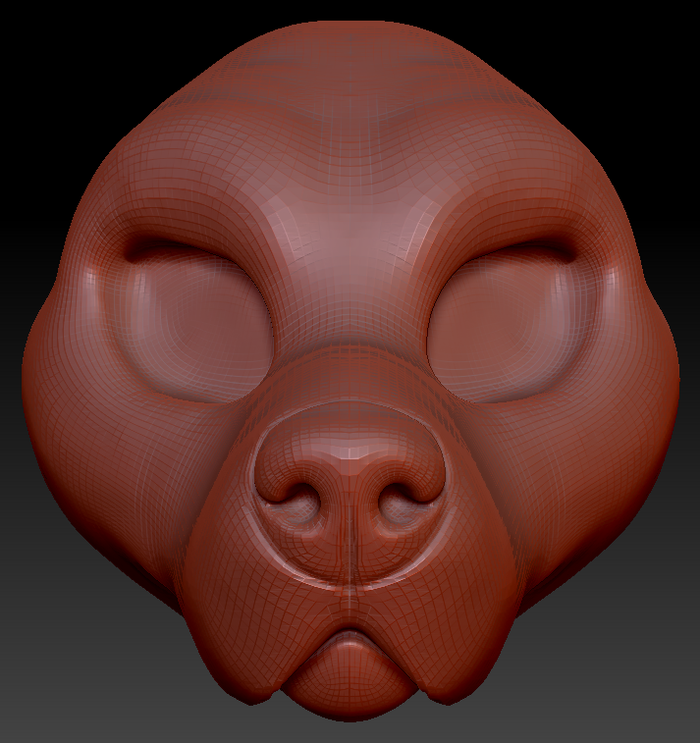 Feminine Canary Mastiff Head Base