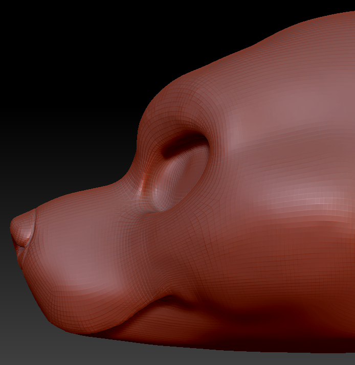 Feminine Canary Mastiff Head Base