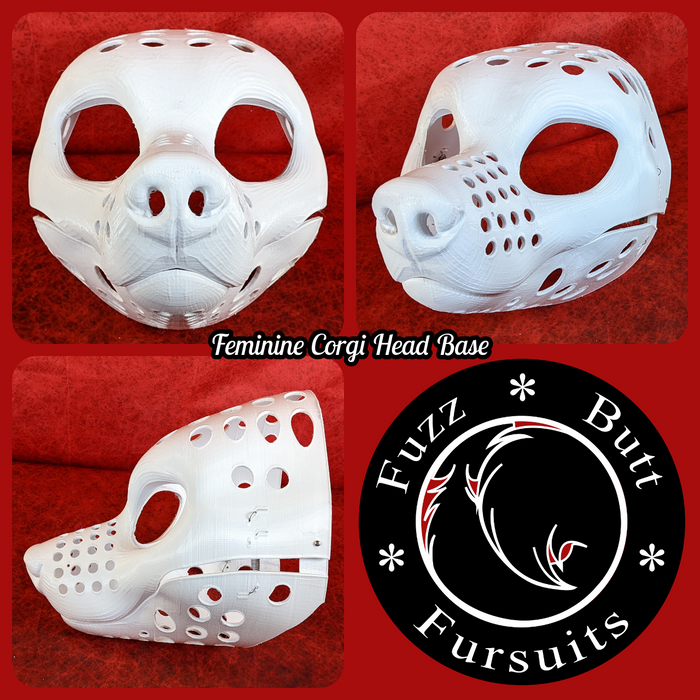 Feminine Corgi Head Base
