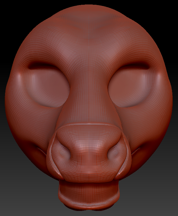 Feminine Cow Static Jaw Head Base