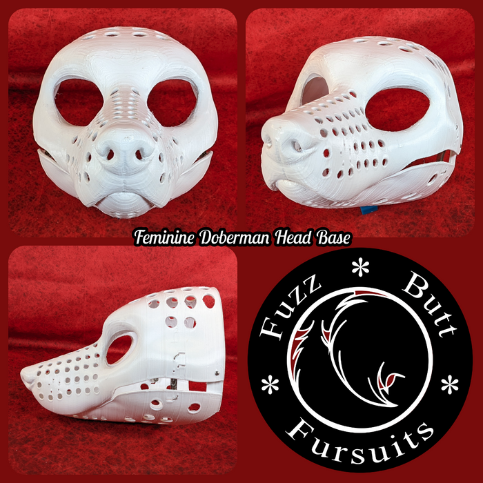 Feminine Doberman Head Base