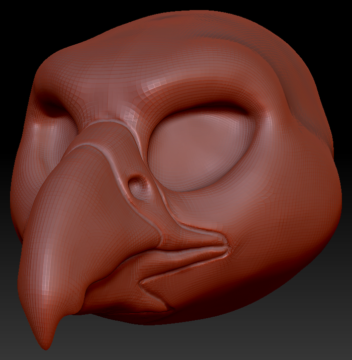 Feminine Falcon Head Base