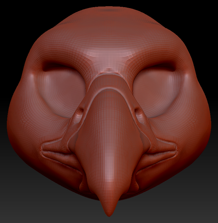 Feminine Falcon Head Base