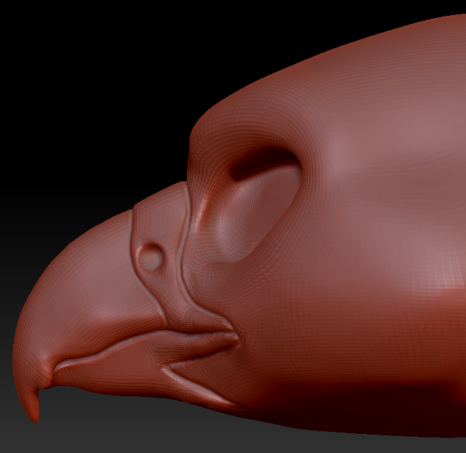 Feminine Falcon Head Base