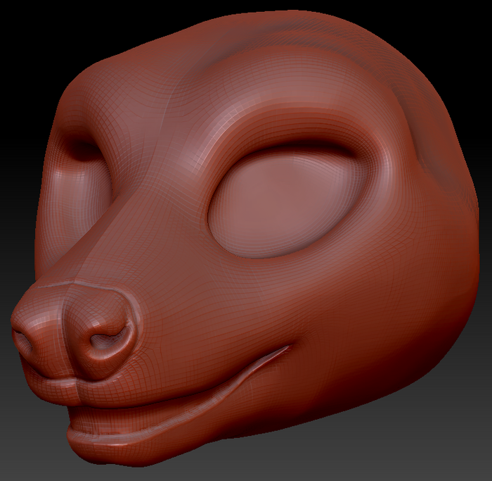 Feminine Fruit Bat Static Jaw Head Base