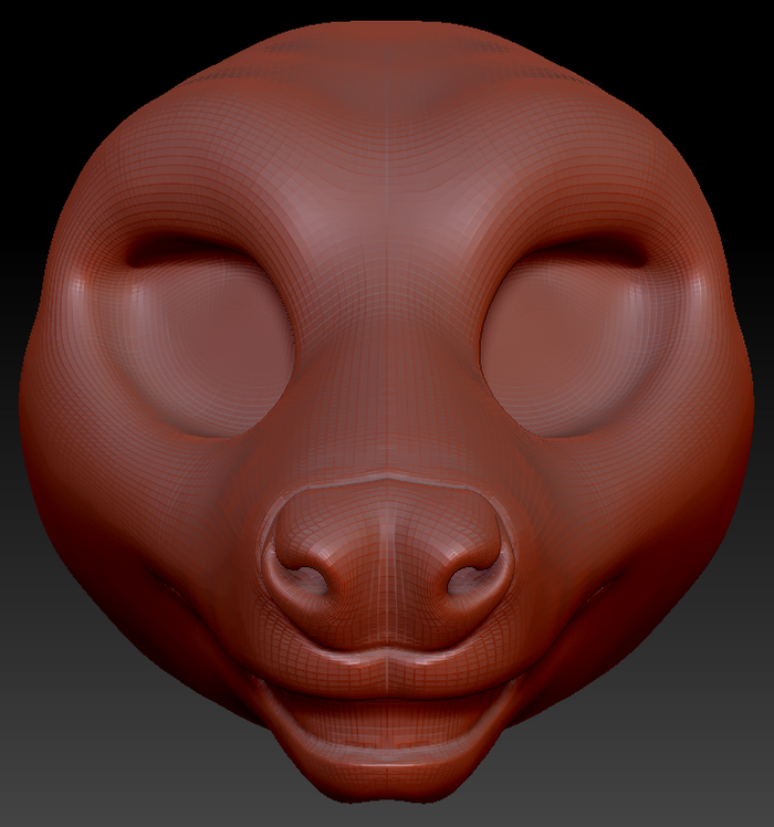Feminine Fruit Bat Static Jaw Head Base