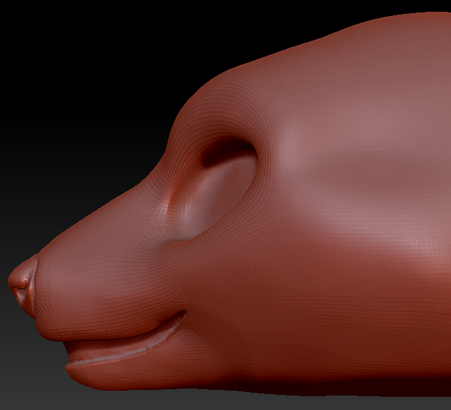 Feminine Fruit Bat Static Jaw Head Base