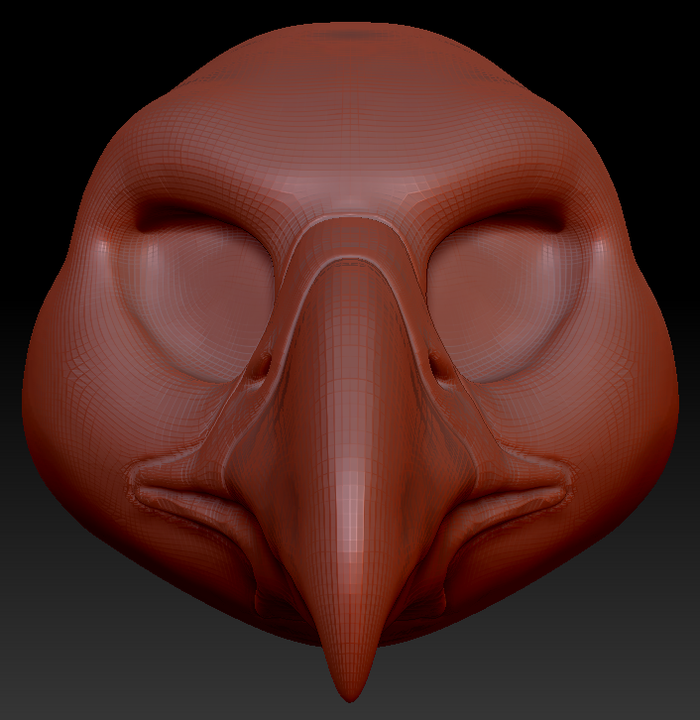 Feminine Harpy Gryphon/Eagle Head Base