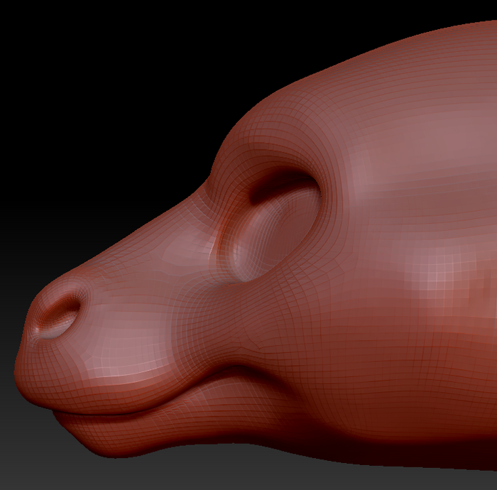 Feminine Long-nosed Angel Dragon Head Base Variant 1
