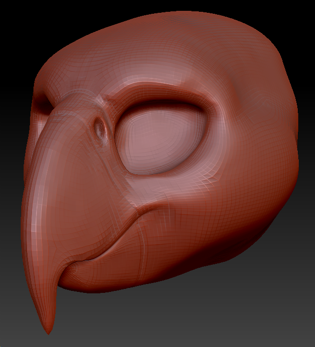Feminine Macaw Parrot Head Base