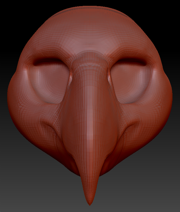 Feminine Macaw Parrot Head Base