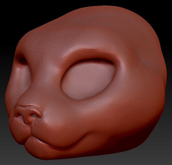 Feminine Pallas Cat Head Base