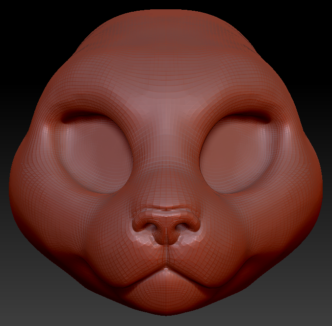 Feminine Pallas Cat Head Base