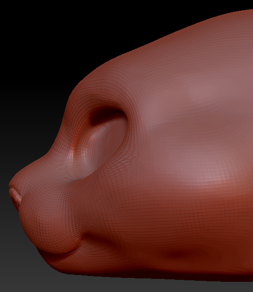Feminine Pallas Cat Head Base