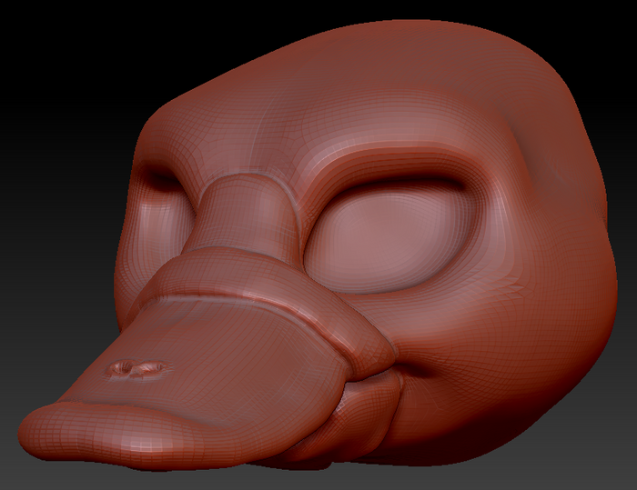 Feminine Platypus Head Base