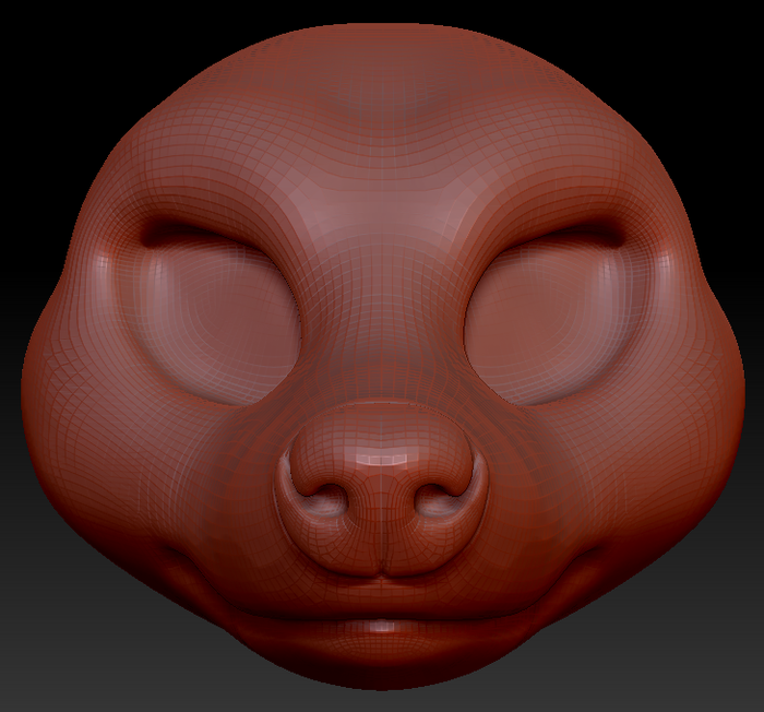 Feminine Raccoon Head Base Variant 1