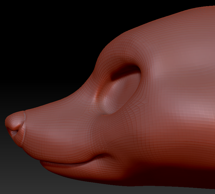 Feminine Raccoon Head Base Variant 1
