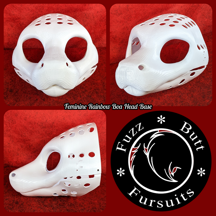 Feminine Rainbow Boa Head Base