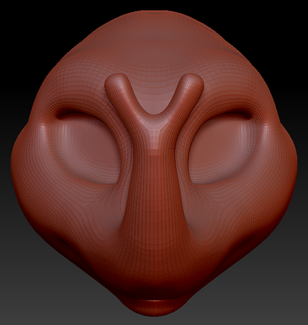 Feminine Rhino Beetle Head Base