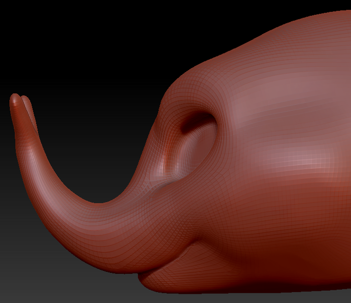 Feminine Rhino Beetle Head Base