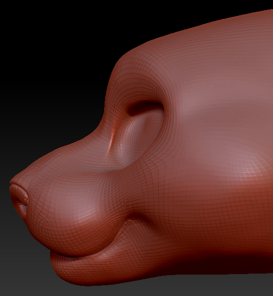 Feminine Toony Big Cat Head Base Variant 1