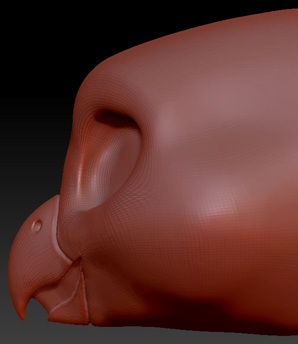 Feminine Toony Bird Static Jaw Head Base Variant 1
