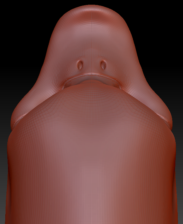 Feminine Toony Bird Static Jaw Head Base Variant 3