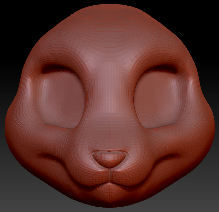 Feminine Toony Bunny Head Base Variant 1