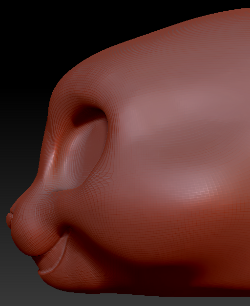 Feminine Toony Bunny Static Jaw Head Base Variant 1
