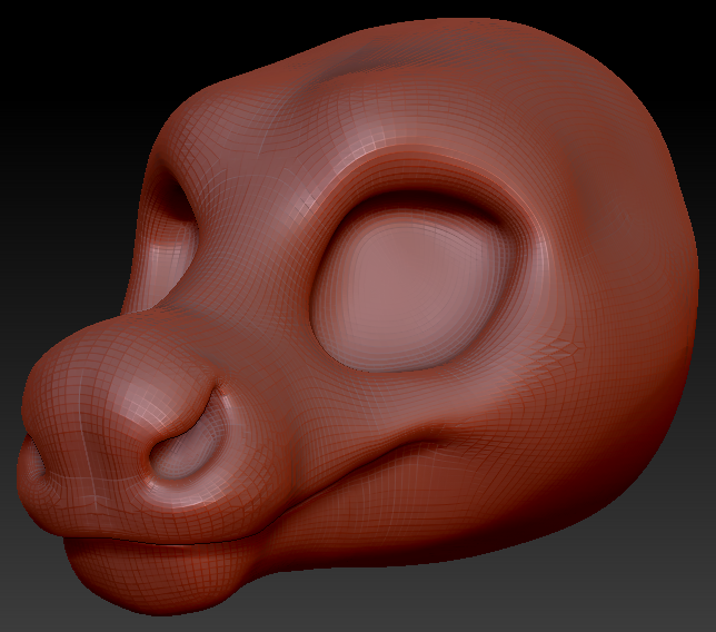 Feminine Toony Caribou/Reindeer Head Base Variant 1