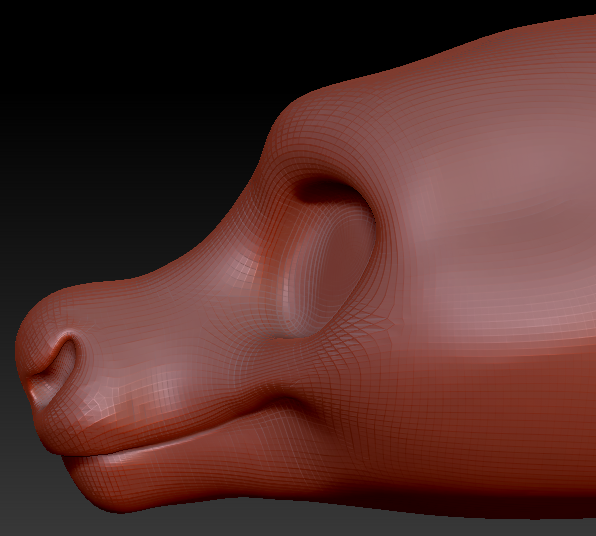 Feminine Toony Caribou/Reindeer Head Base Variant 1