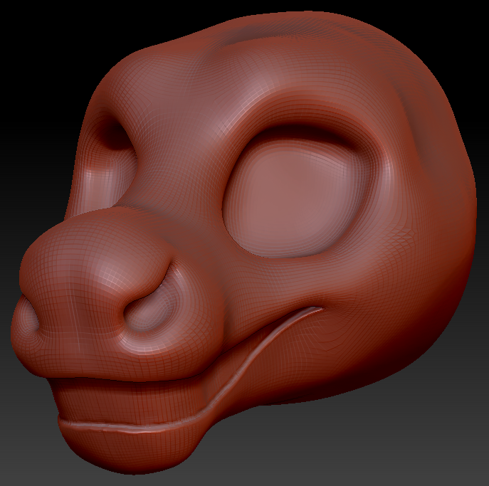 Feminine Toony Caribou/Reindeer Static Jaw Head Base Variant 1