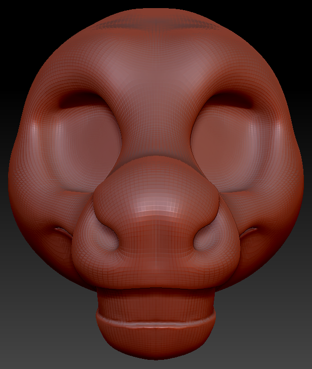 Feminine Toony Caribou/Reindeer Static Jaw Head Base Variant 1