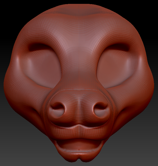 Feminine Toony Fruit Bat Static Jaw Head Base Variant 1
