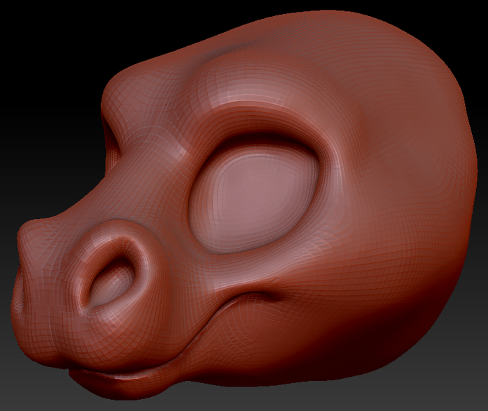 Feminine Toony Horse Head Base Variant 1