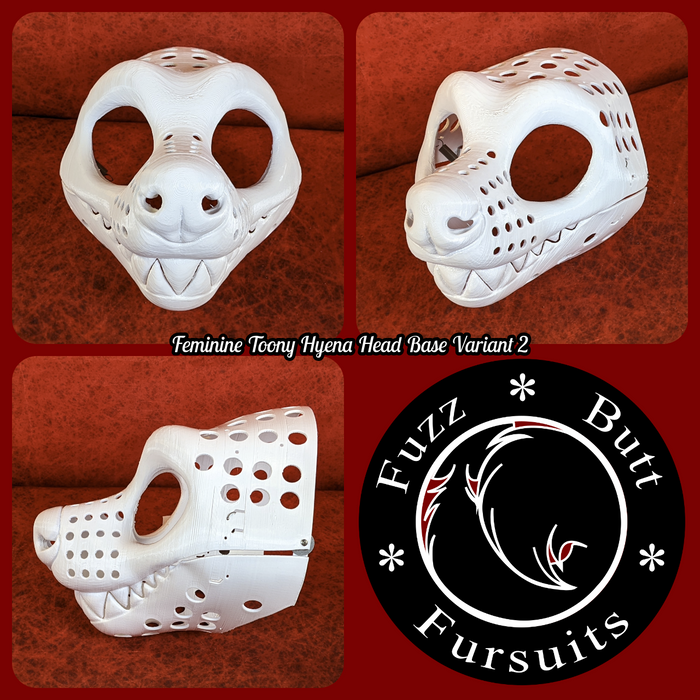 Feminine Toony Hyena Head Base Variant 2