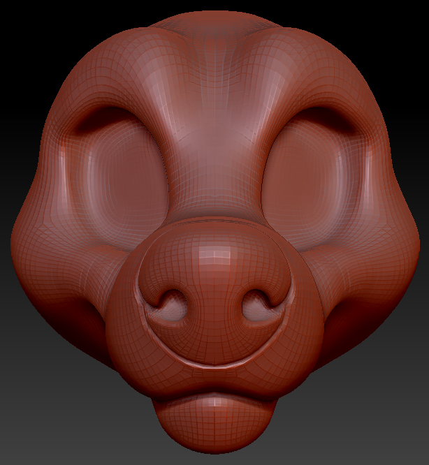 Feminine Toony Large Canine Head Base Variant 2